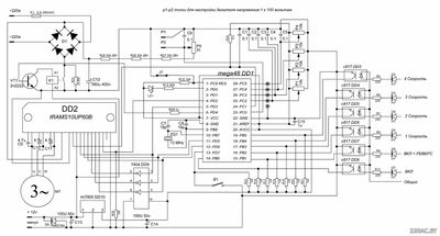 Схема частотника на МК IRAMS10UP60B