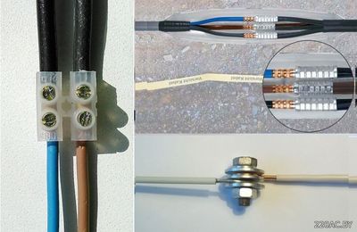 Правильное соединение медного и алюминиевого кабеля