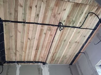 Прокладка кабеля по потолку в Рогачеве